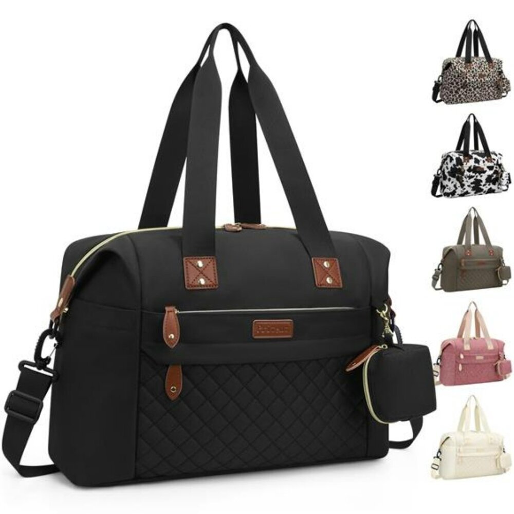 Large diaper bag tote maternity hospital travel baby bag for mom and dad black